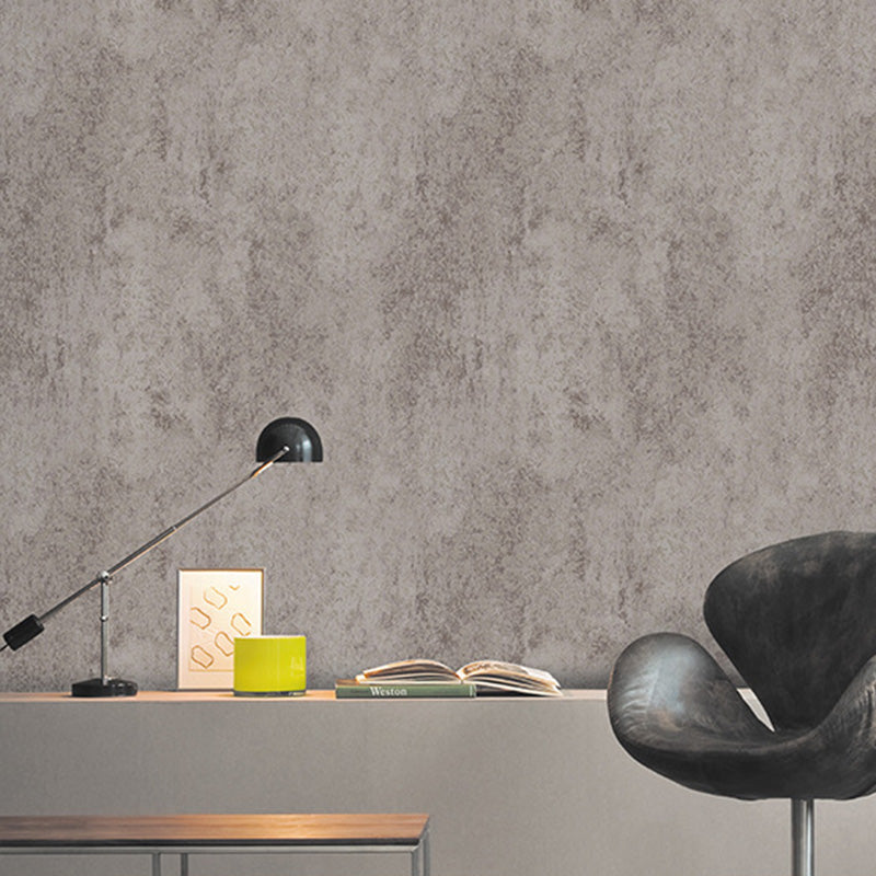 Donkerkleurig industrieel behang 20,5 inch x 33 ft cementoppervlak wandbekleding voor woondecoratie