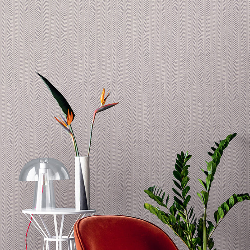 31' x 20,5" Linientapete für Wohnzimmer, strukturierte Wanddekoration in hellen Farben, schmutzabweisend