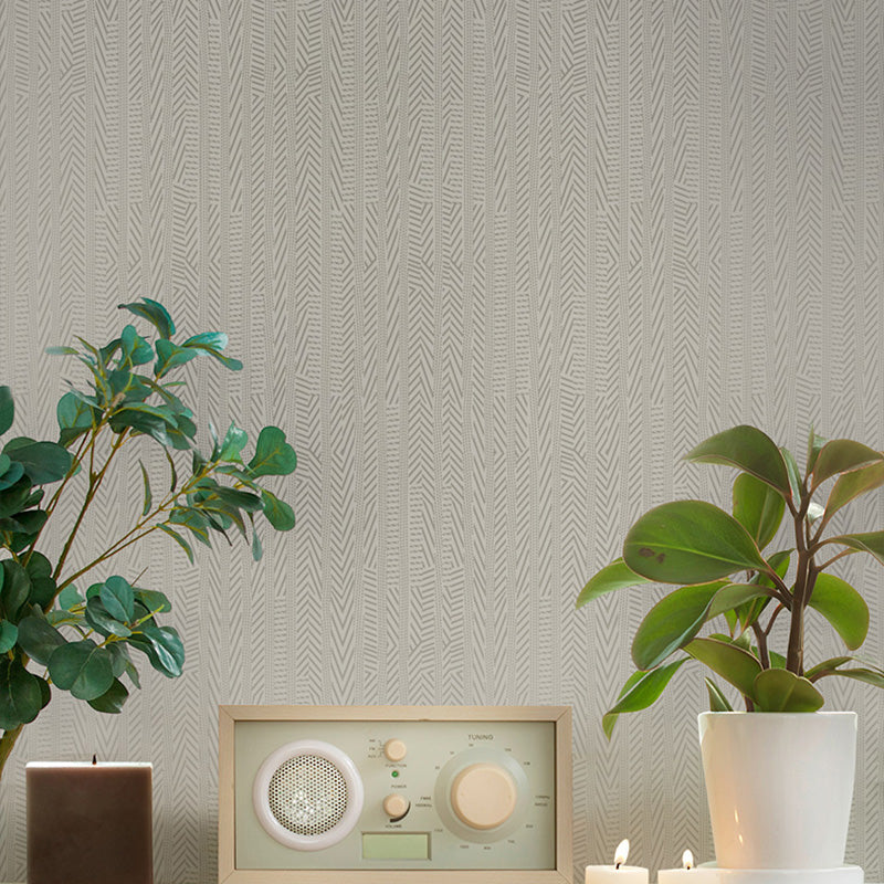 31' x 20,5" Linientapete für Wohnzimmer, strukturierte Wanddekoration in hellen Farben, schmutzabweisend
