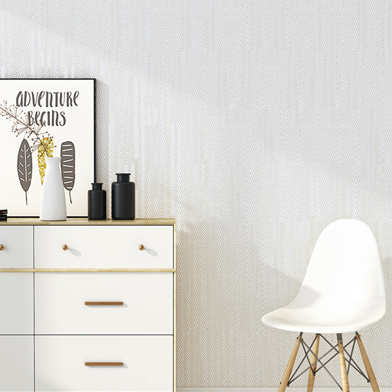 31' x 20,5" Linientapete für Wohnzimmer, strukturierte Wanddekoration in hellen Farben, schmutzabweisend