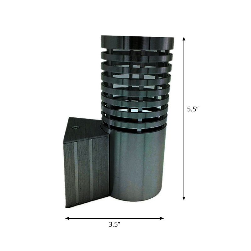 Kit de lampe murale tubulaire en aluminium Modern Chrome Finition LED Ponce pour fête, bleu / jaune / feu rouge