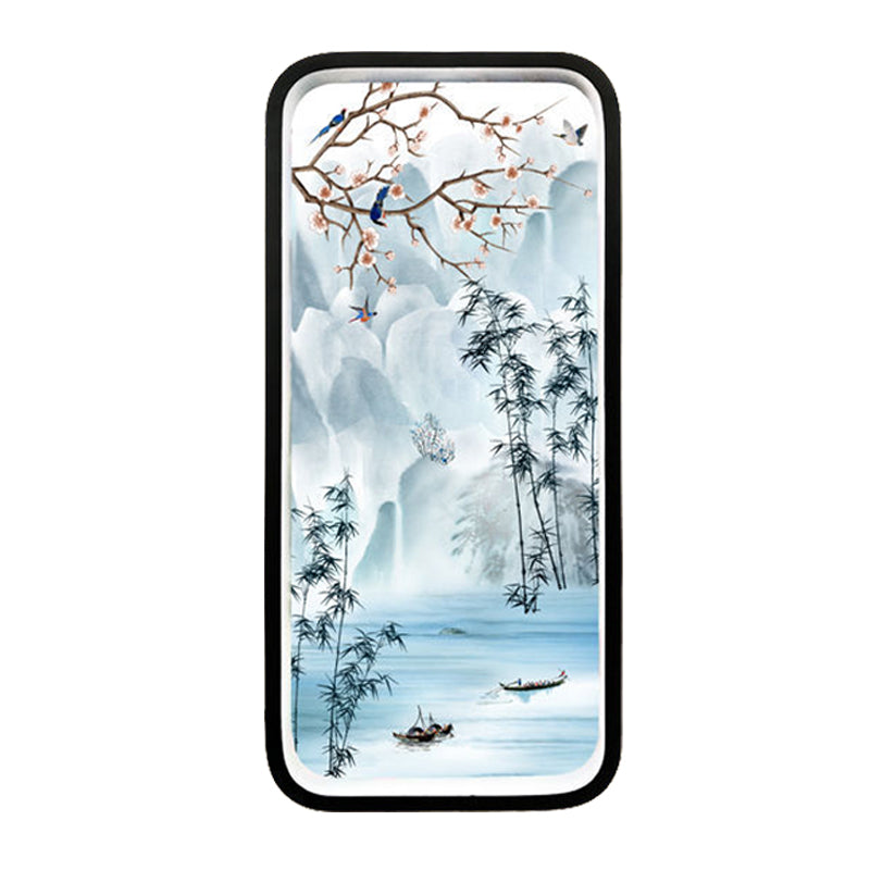 Aluminium rivier Mountain Mural Lighting Chinese zwarte en blauwe LED -muur gemonteerd verlichtingsarmatuur