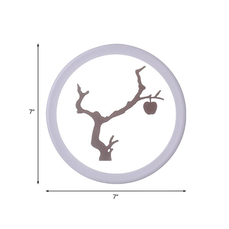 Lampe murale de chambre à coucher nue acrylique