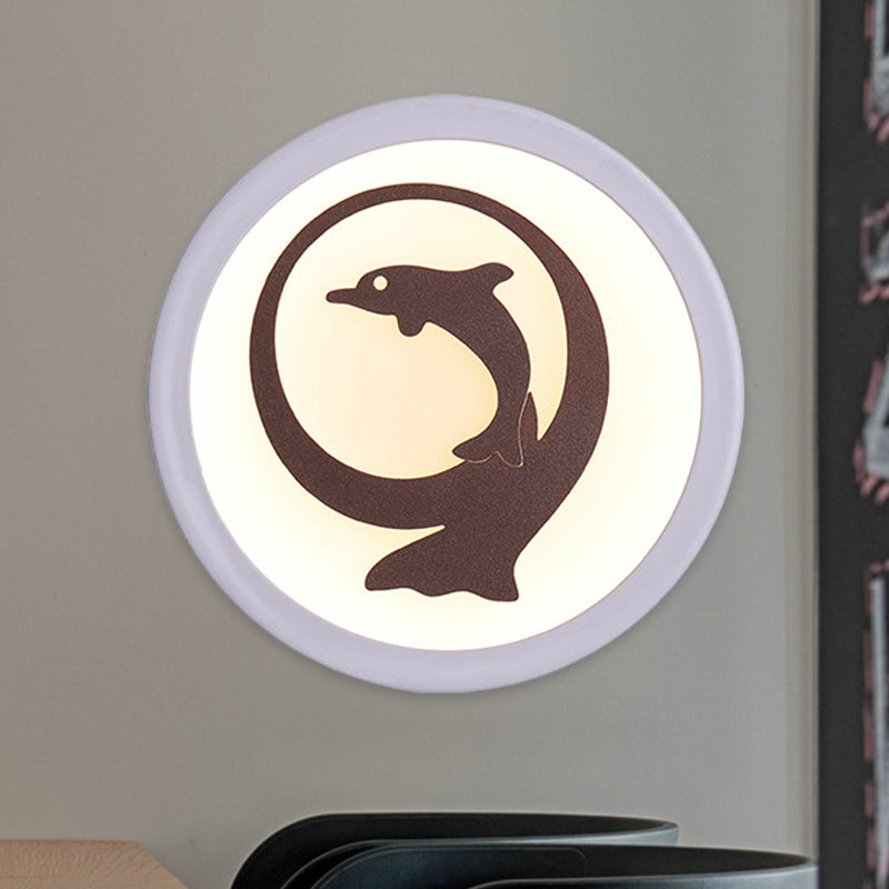 Enfants Dolphin Iron Mur mural lampe LED LED MUR ÉCLAINE