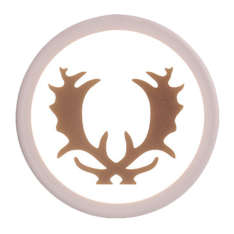 Corne nordique Corne de cerf / tête murale luminaire acrylique LED MUR LED Éclairage en blanc