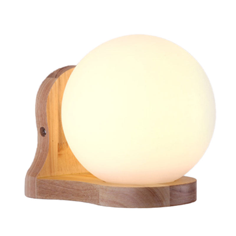 Balcone Studio Studio Sphere Sconce Sconce Lighting Glass 1 Light Light White White Lamp