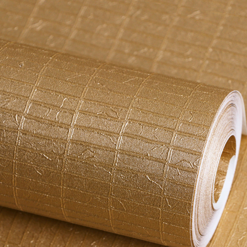 Moisture-Resistant Lattice Wall Decor Plaster Wallpaper for Living Room, 33' by 20.5", Non-Pasted