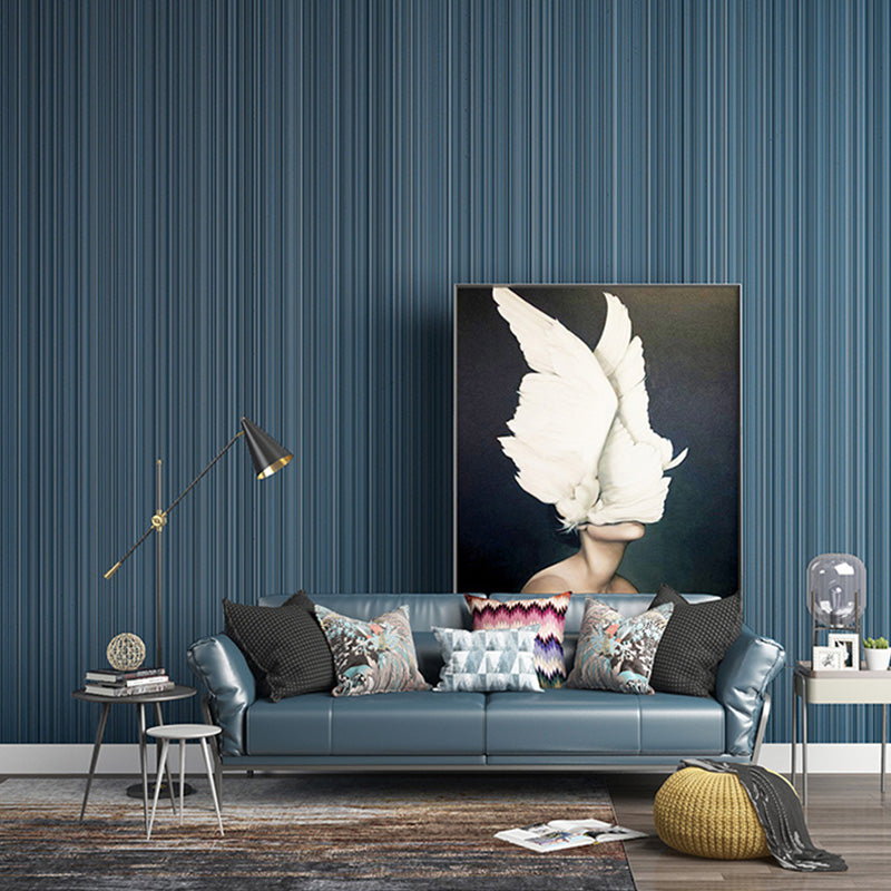 Strepen wanddecoratie in donkere kleur gipsbehangrol voor woonkamer, 20,5 inch x 33 ft