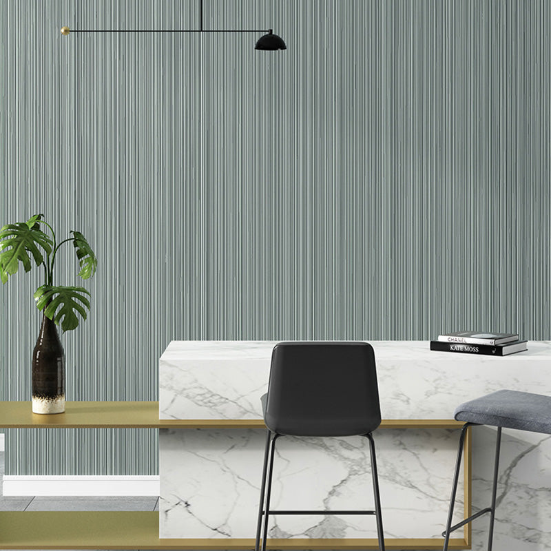 Strepen wanddecoratie in donkere kleur gipsbehangrol voor woonkamer, 20,5 inch x 33 ft