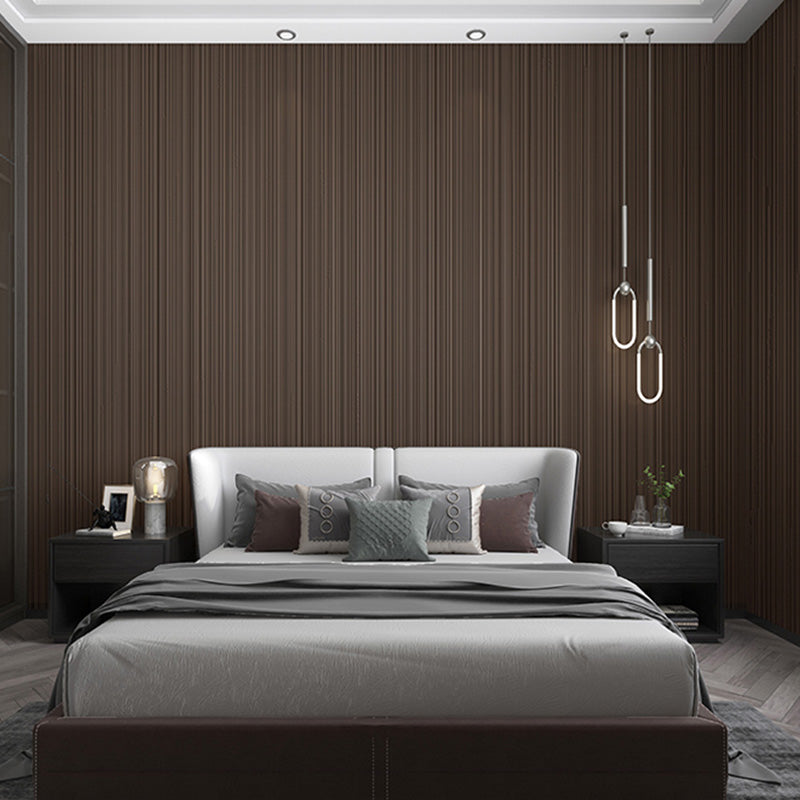 Strepen wanddecoratie in donkere kleur gipsbehangrol voor woonkamer, 20,5 inch x 33 ft