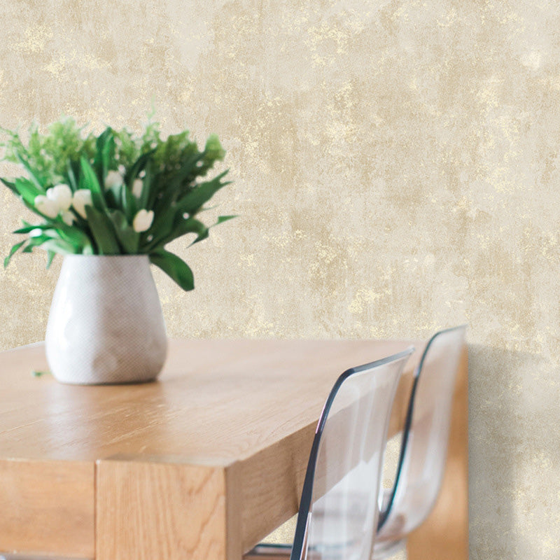 Nordic Plain Color Design Wallpaper for Living Room, 33'L x 20.5"W Wall Covering in Natural Color