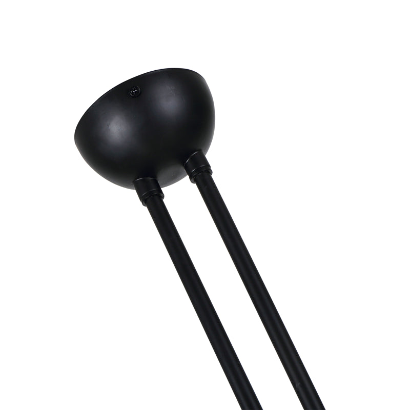 Metalen eendenbill hangende lamp post modern 2/3/5 lichten zwarte woonkamer kroonluchter licht