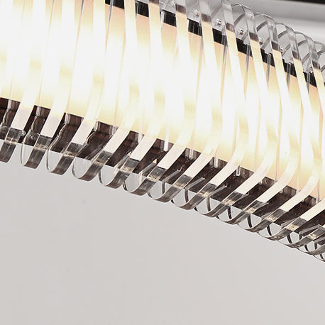 Contemporary 1/2/3-Light Ceiling Pendant Light with Crystal Shade Brown Ring LED Chandelier Lamp for Dining Room