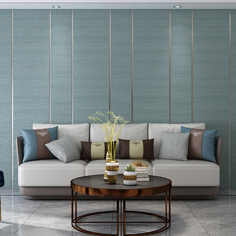 Modern Dark Color Flock Wallpaper Glitter Solid Moisture-Resistant Wall Covering for Living Room