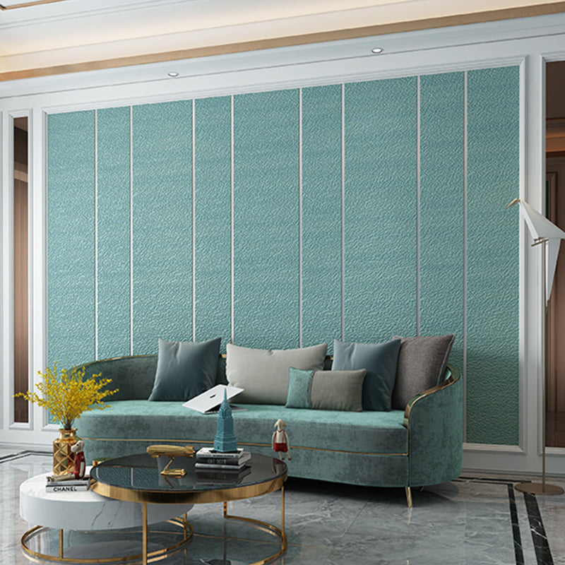 Modern Dark Color Flock Wallpaper Glitter Solid Moisture-Resistant Wall Covering for Living Room