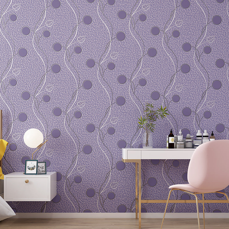 Rouleau de papier peint moderne de 54,5 pieds carrés, décoration murale non collée, couleur douce, pour chambre à coucher
