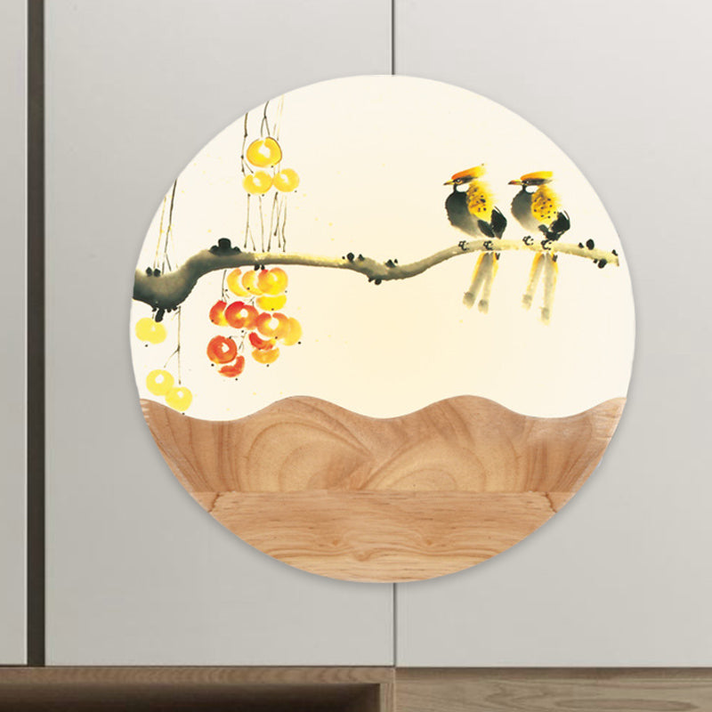 Luminaire mural en acrylique arrondi