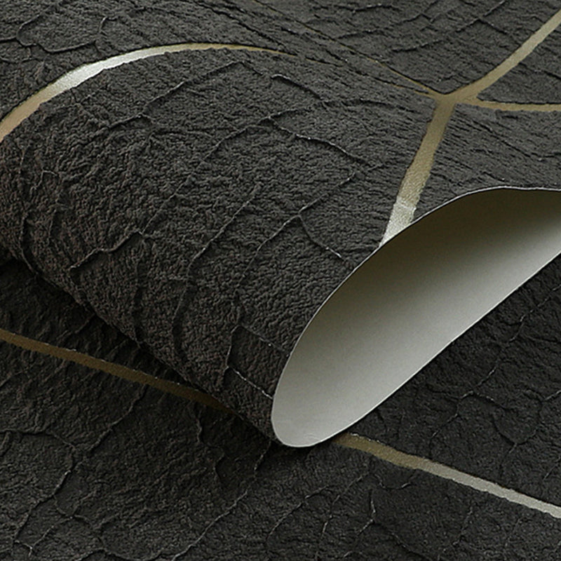 Flock Wallpaper Triangle Pattern Teenage Bedroom Non-Pasted Wall Covering, 54.2-sq ft