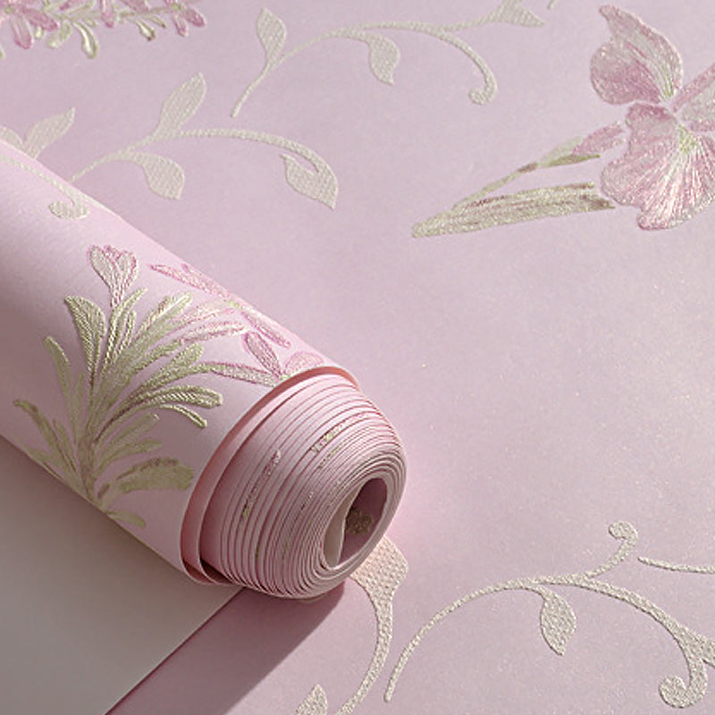 Rustic 54.2-sq ft Wall Decor Wildflower Moisture Resistant Wallpaper in Light Color