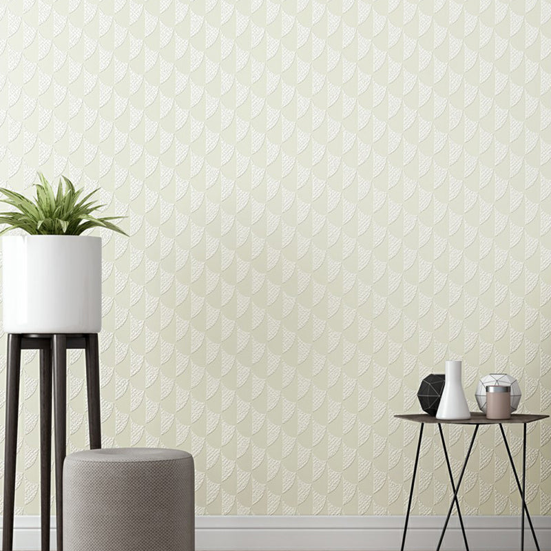 Minimalistisch vliesbehang in zachte kleuren, halfglanzend mozaïek, vochtbestendig wanddecoratie
