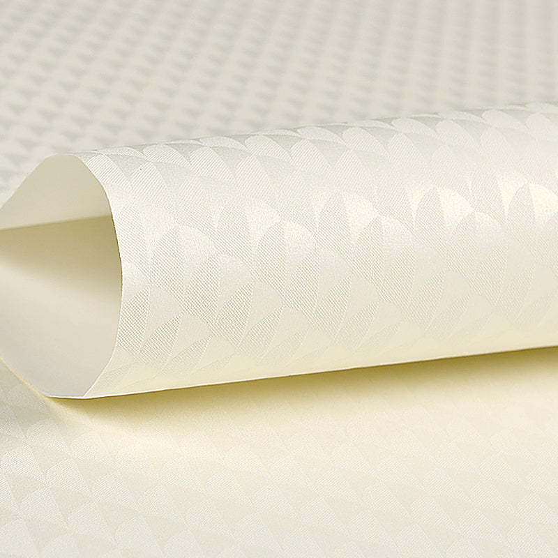 Minimalist Soft Color Non-Woven Wallpaper Semi-Gloss Mosaic Moisture Resistant Wall Decor