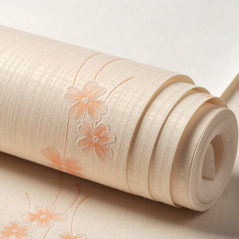 Country Girl's behangrol Wildflower pastelkleurige wandbekleding voor decoratie