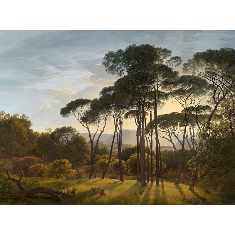 Green Forest Pattern Wallpaper Murals Waterproof Tropica Living Room Wall Covering