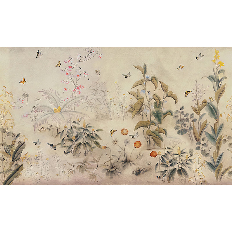 Botanics Wallpaper Murals Modern Waterproof Living Room Wall Covering, Size Optional