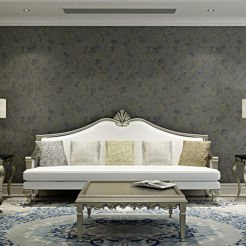 Distressed Tile Look Wallpaper 33' L x 20.5" W Wall Art for Living Room Decoration