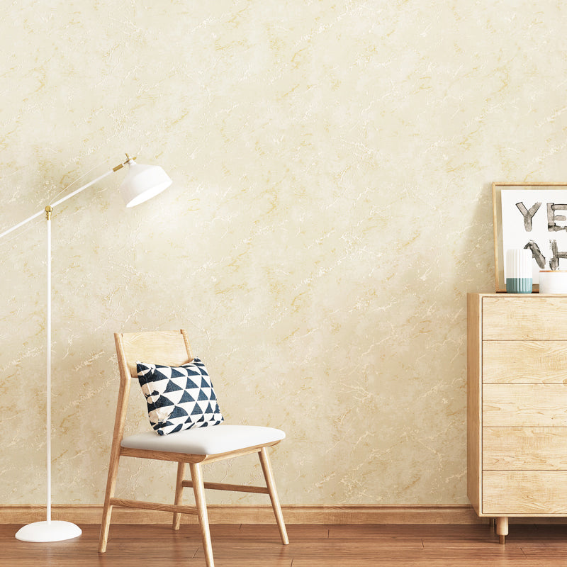 Minimalist Marble Wallpaper Roll Soft Color Moisture Resistant Wall Art for Bedroom