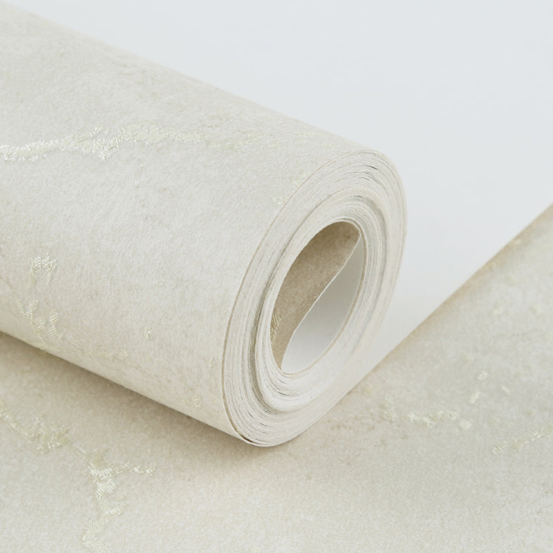 Minimalist Marble Wallpaper Roll Soft Color Moisture Resistant Wall Art for Bedroom