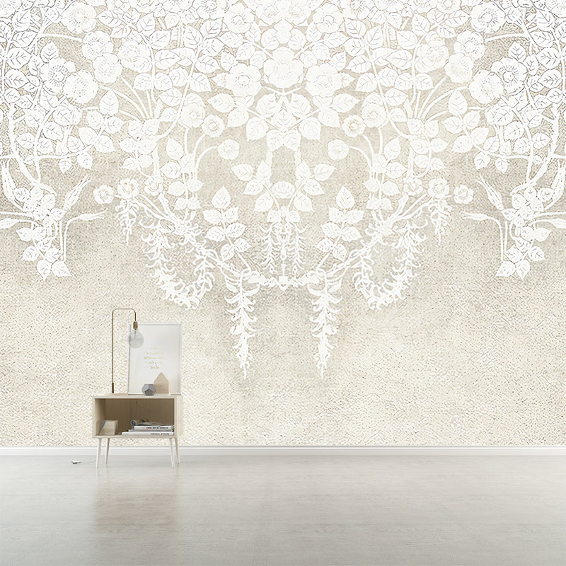Illustration Ivy Wall Paper Murals Large Wall Decor for Bedroom, Customized Size Available