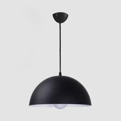Schwarz/weiß/roter Kuppel hängende hängende leichte nordische Aluminium 1 Leichtes Suspension Licht für Esszimmer, 12 "/14"/16 "breit