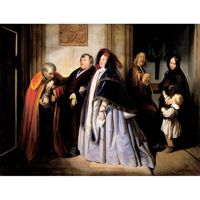 Whole Retro Wall Murals Black-Brown The Lord S Day Painting Wall Covering, Custom Size