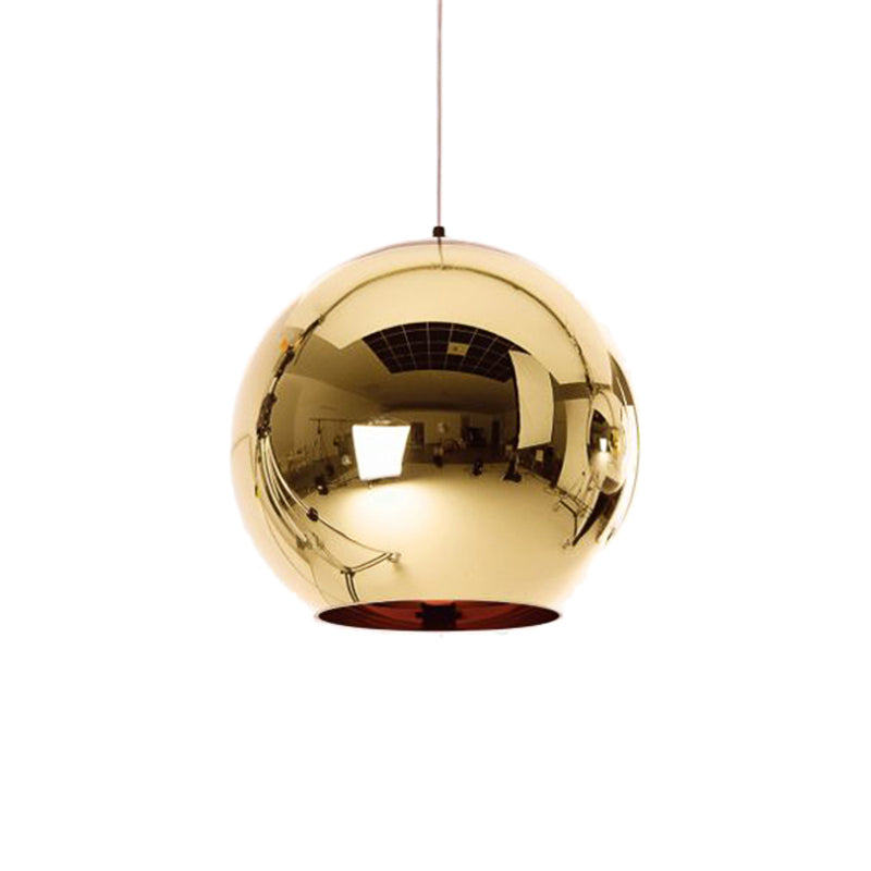 6 "/8"/10 "W Mirror Ball Anhänger Beleuchtung zeitgenössisches Glas 1 Licht Chrom/Gold/Roségold hängende Deckenleuchte