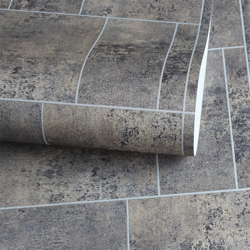 54.2-sq ft Marble Tile Wallpaper Dark Color Non-Woven Fabric Wall Covering, Unpasted