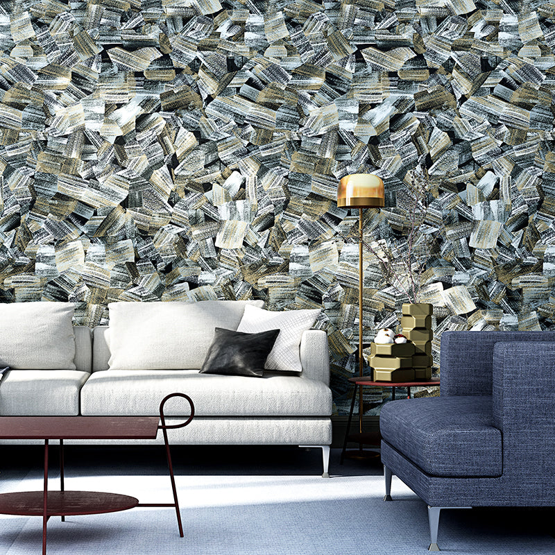 Hedendaags geldstapelprintbehang veelkleurig abstract schilderij wanddecoratie