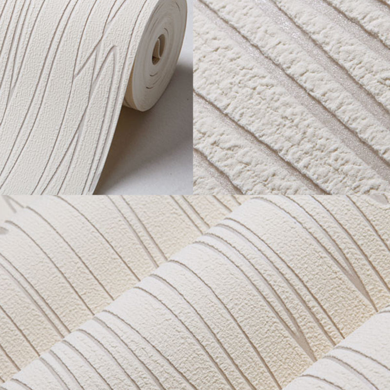 Wall Covering Contemporary Abstract Lines Teens Bedroom Wallpaper Roll in Light Color