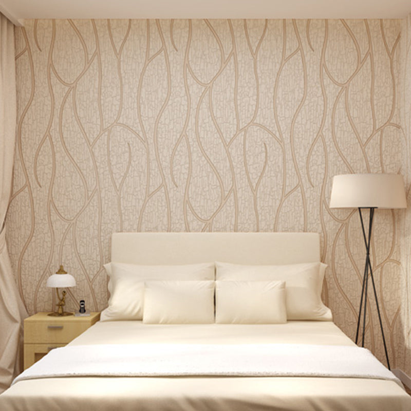 Textured Wall Covering Abstract Pastel Color Contemporary Flock Wallpaper for Bedroom