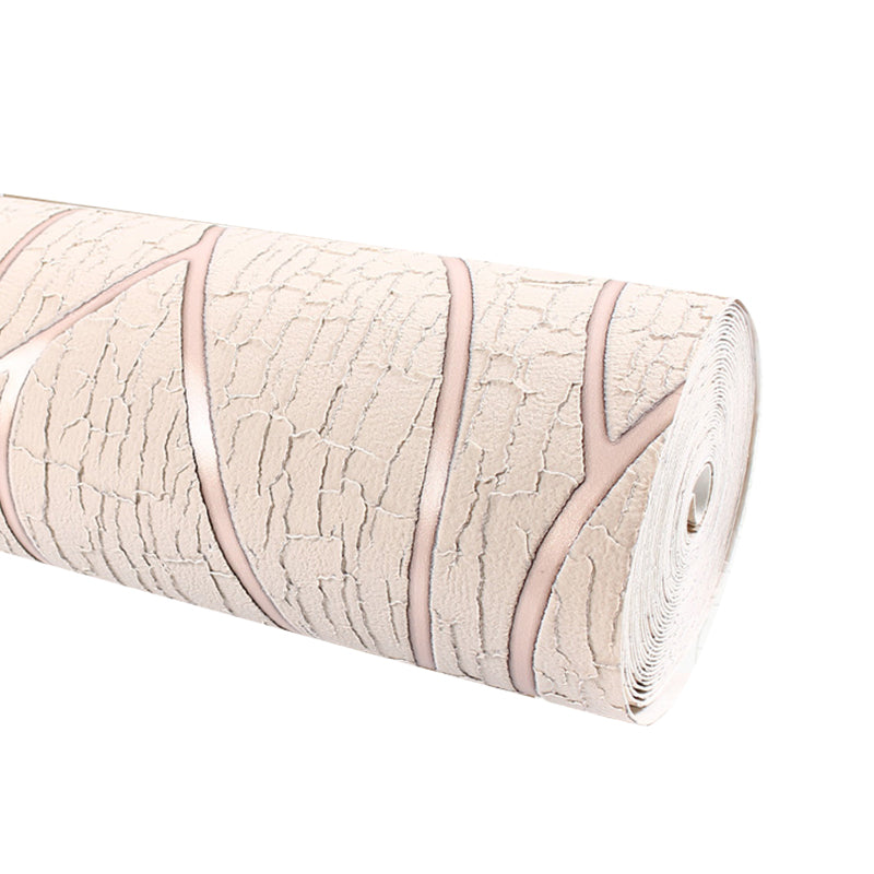 Textured Wall Covering Abstract Pastel Color Contemporary Flock Wallpaper for Bedroom