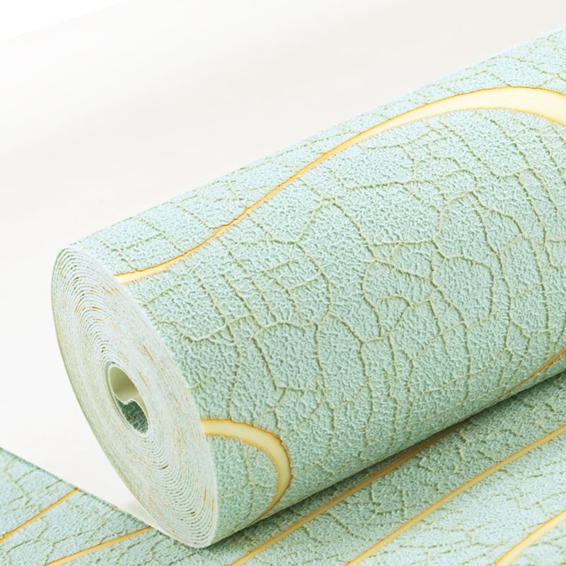 Soft Color Flock Textured Wallpaper Lava Patterned Non-Pasted Wall Art for Bedroom