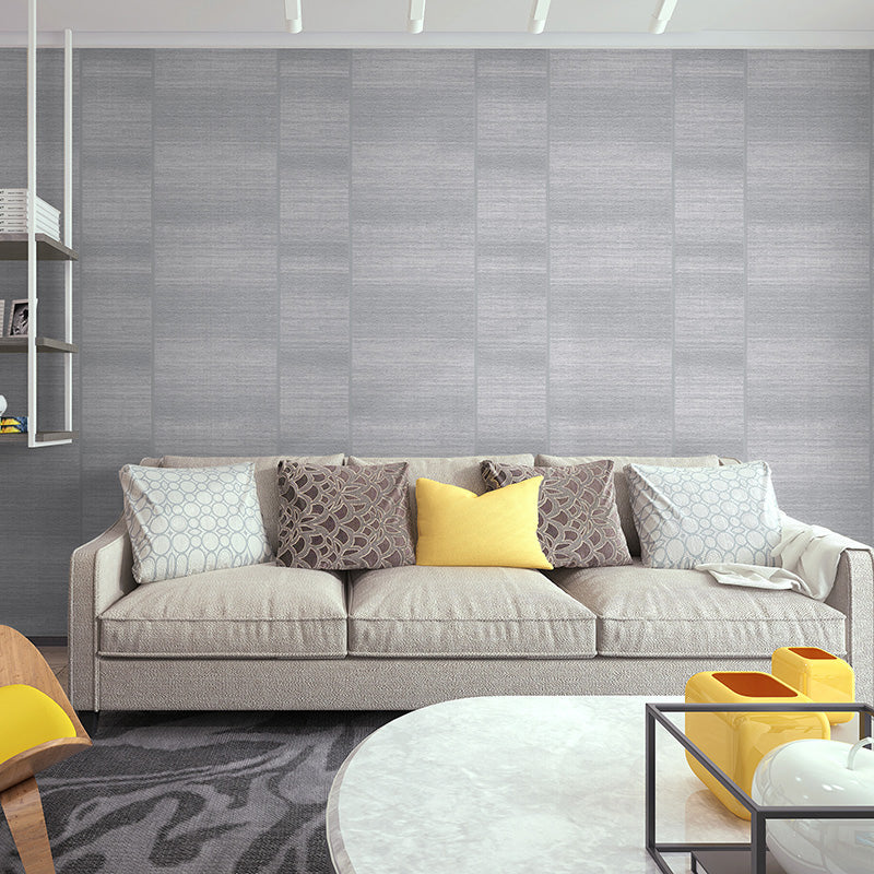 Flock Fabric Wall Covering Ombre Geometric Texture Wallpaper for Bedroom Decoration