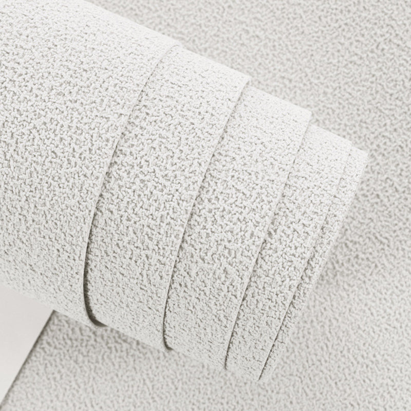 Papier peint floqué de couleur claire Simple, décoration murale texturée solide Non collée pour chambre à coucher