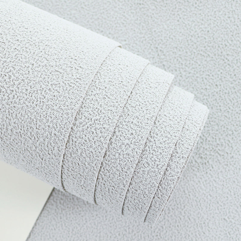 Papier peint floqué de couleur claire Simple, décoration murale texturée solide Non collée pour chambre à coucher