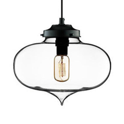 Tränenhänge hängen hungeres helles zeitgenössisches Glas 1 hellrot/braun/blau hängende Deckenleuchte