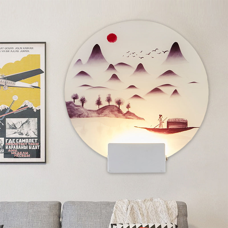 Mountain circulaire de Mountain de montagne de style oriental