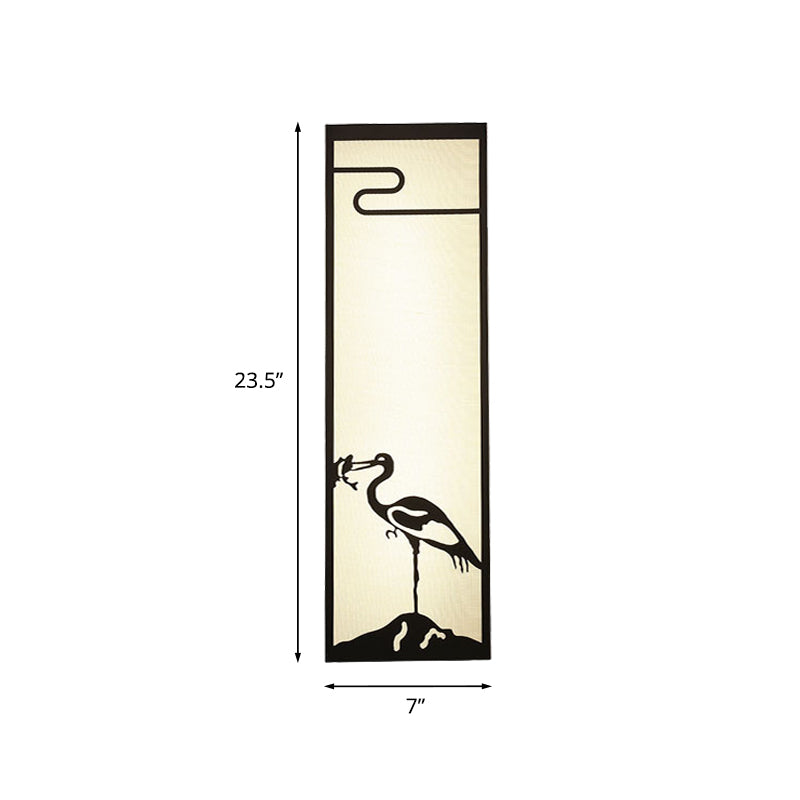 Coube à couches à 3 légers Mur de grue légère de style oriental clair