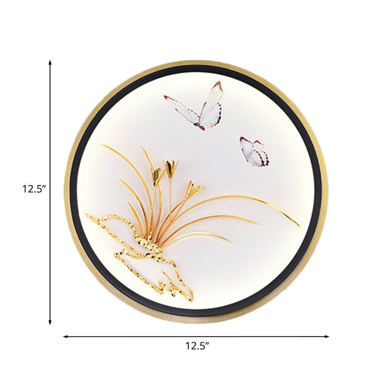 Lampe murale métallique murale métallique malenure métallique en forme d'or / rectangle.