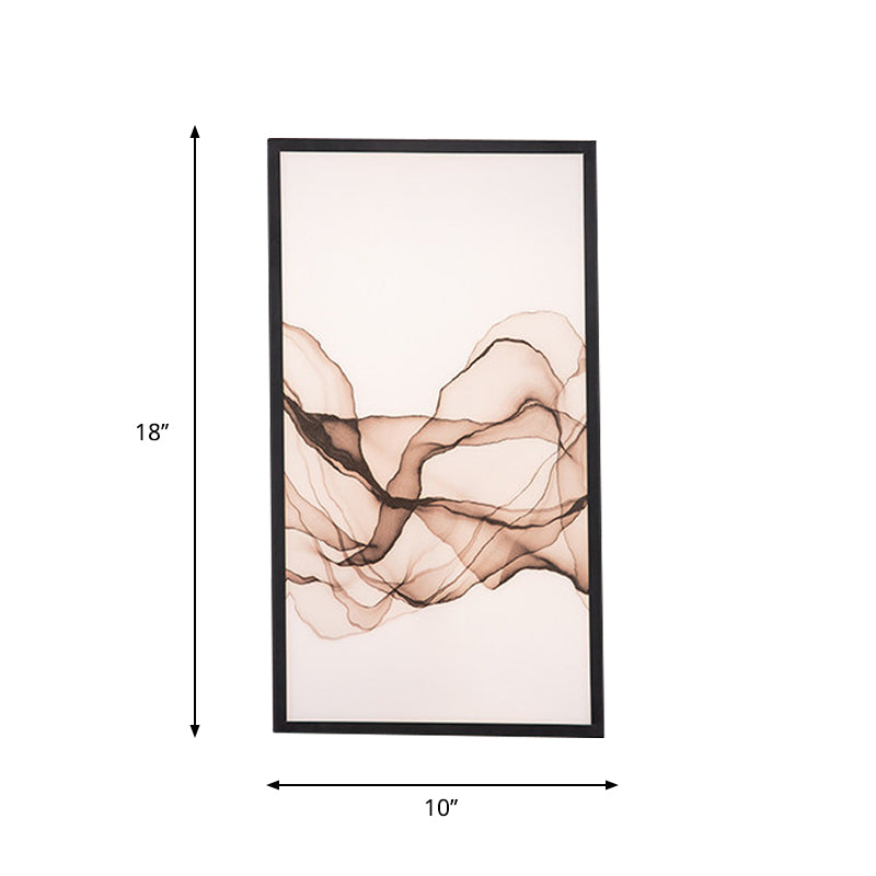 ASIA LED Mur mural lampe acrylique RECTANGE RECTANGE MOTEUR SUMPE