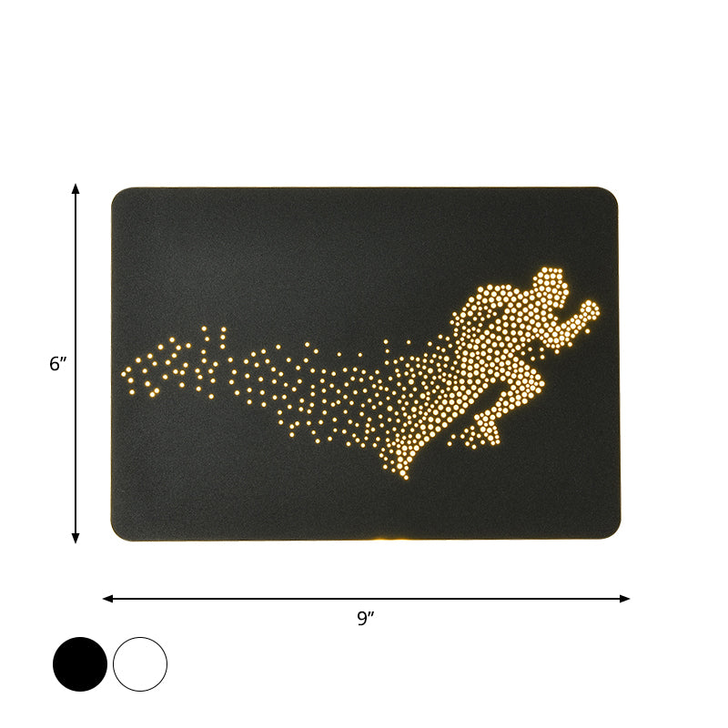 Idée d'éclairage mural blanc / noir blanc